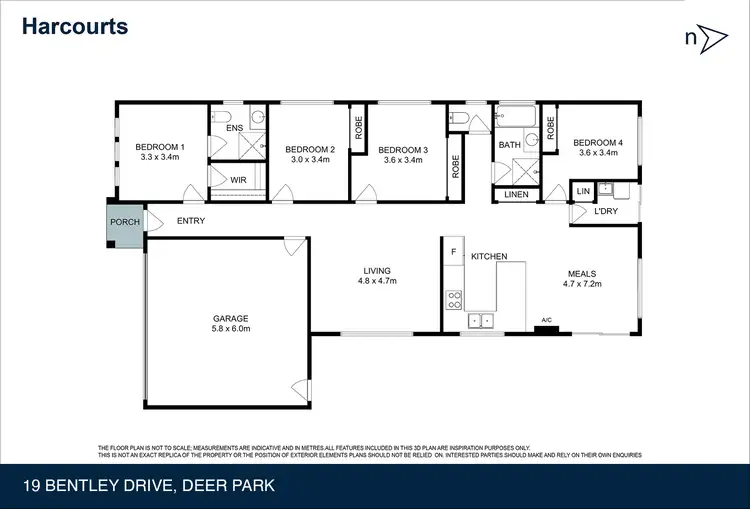 Floorplan of Homely house listing, 19 Bentley Drive, Deer Park VIC 3023