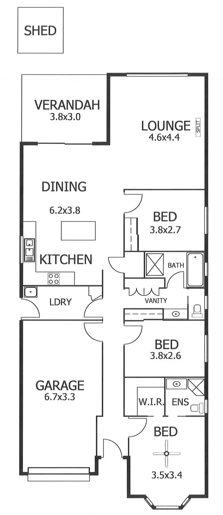 Floorplan of Homely house listing, 10b Florence Street, Murray Bridge SA 5253