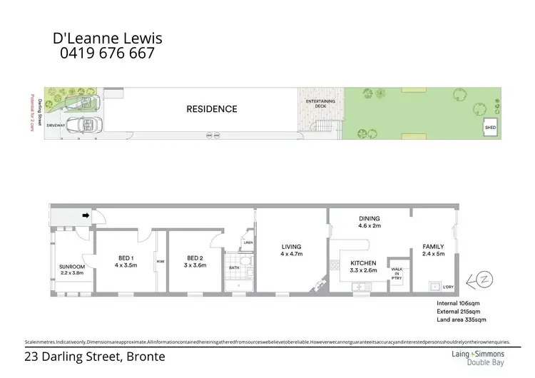 Floorplan of Homely house listing, 23 Darling Street, Bronte NSW 2024