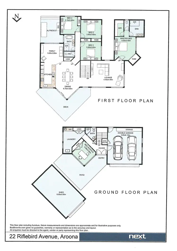 Floorplan of Homely house listing, 22 Riflebird Avenue, Aroona QLD 4551