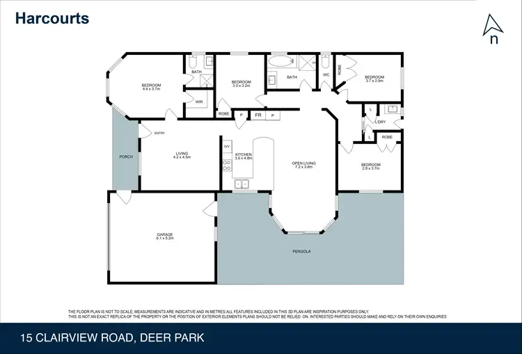 Floorplan of Homely house listing, 15 Clairview Road, Deer Park VIC 3023