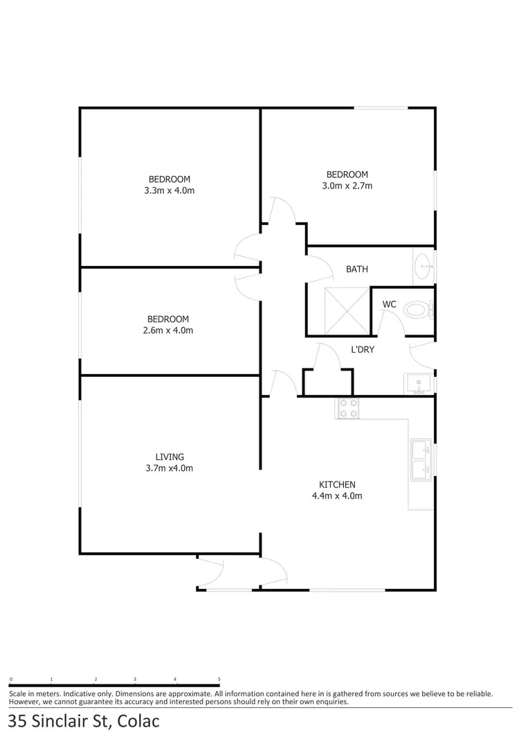 Floorplan of Homely house listing, 35 Sinclair Street, Colac VIC 3250