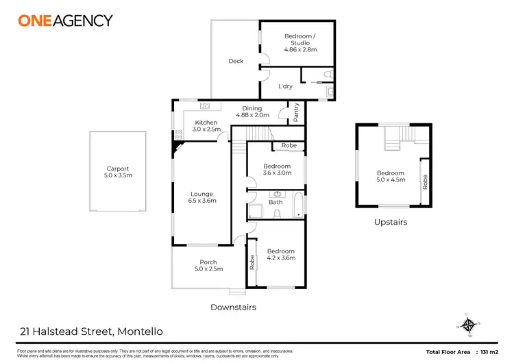 Floorplan of Homely house listing, 21 Halstead Street, Montello TAS 7320