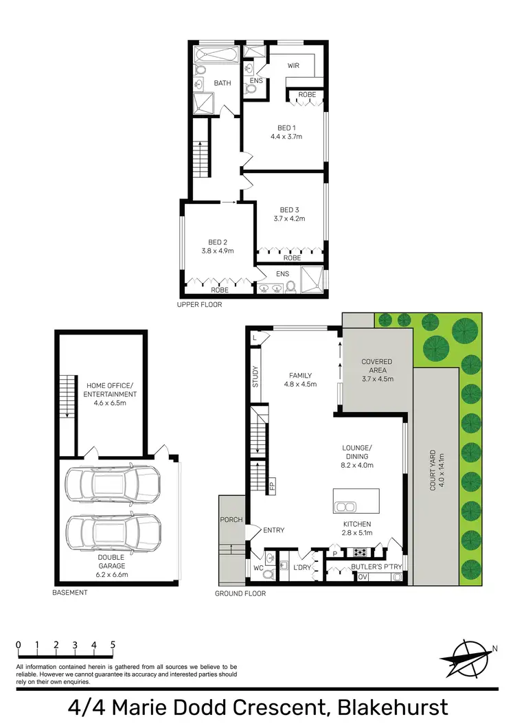 Floorplan of Homely townhouse listing, 4/4 Marie Dodd Crescent, Blakehurst NSW 2221