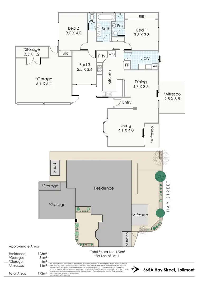 Floorplan of Homely house listing, 665A Hay Street, Jolimont WA 6014