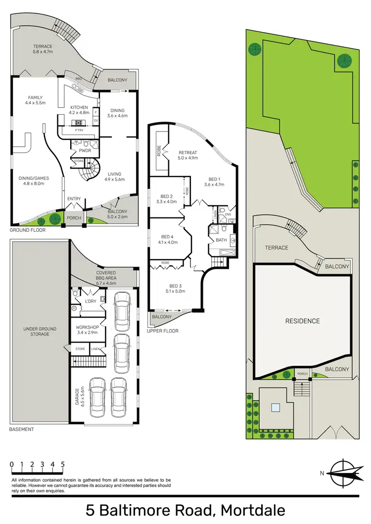 Floorplan of Homely house listing, 5 Baltimore Road, Mortdale NSW 2223
