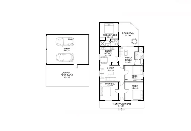 Floorplan of Homely house listing, 15 Stanford Street, Kurri Kurri NSW 2327