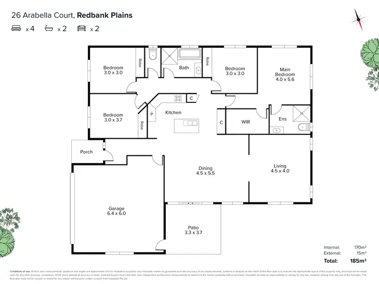 Floorplan of Homely house listing, 26 Arabella Court, Redbank Plains QLD 4301