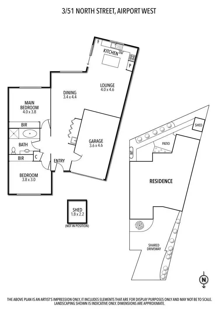 Floorplan of Homely unit listing, 3/51 North Street, Airport West VIC 3042