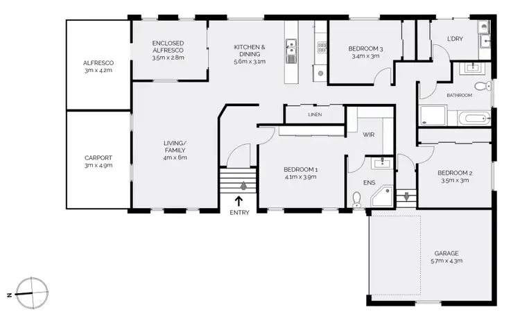 Floorplan of Homely house listing, 12a Barr Street, Windradyne NSW 2795