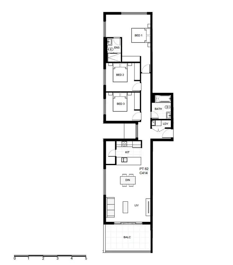 Floorplan of Homely apartment listing, 402/121C Jerralong Drive, Schofields NSW 2762
