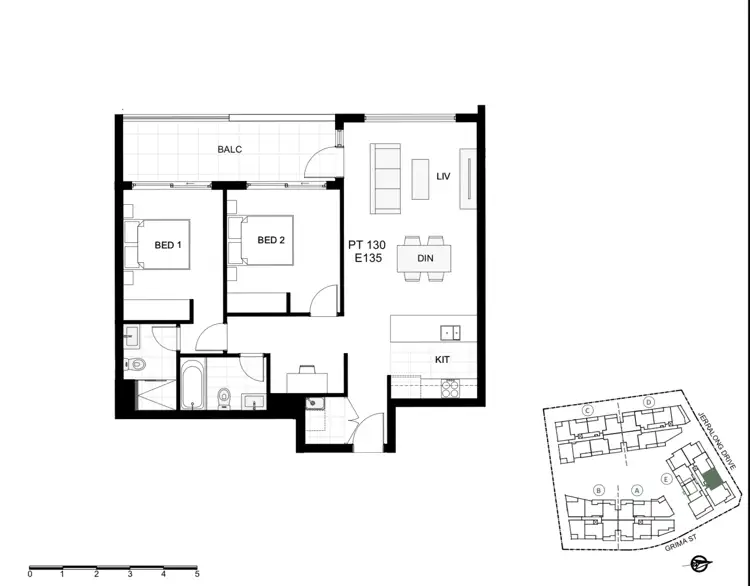 Floorplan of Homely apartment listing, 119/121a Jerralong Drive, Schofields NSW 2762