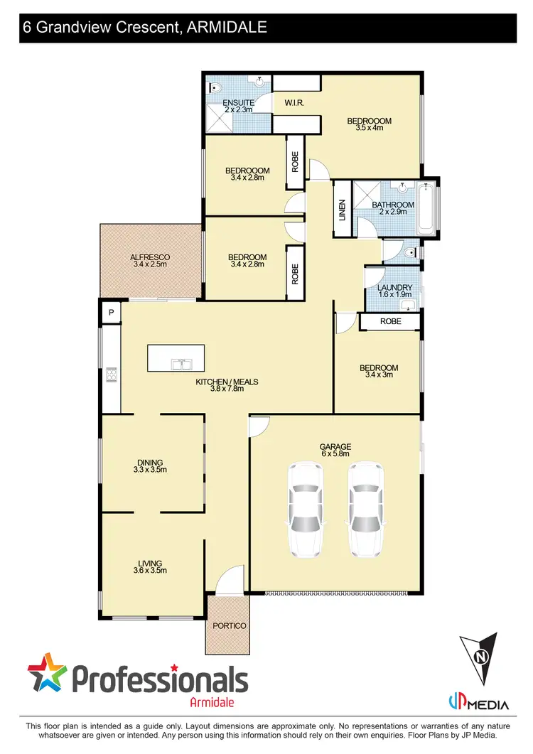 Floorplan of Homely house listing, 6 Grandview Crescent, Armidale NSW 2350