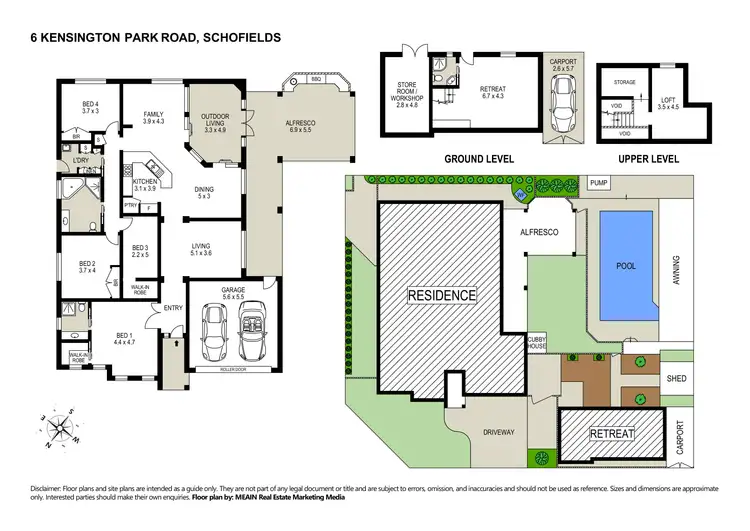 Floorplan of Homely house listing, 6 Kensington Park Road, Schofields NSW 2762
