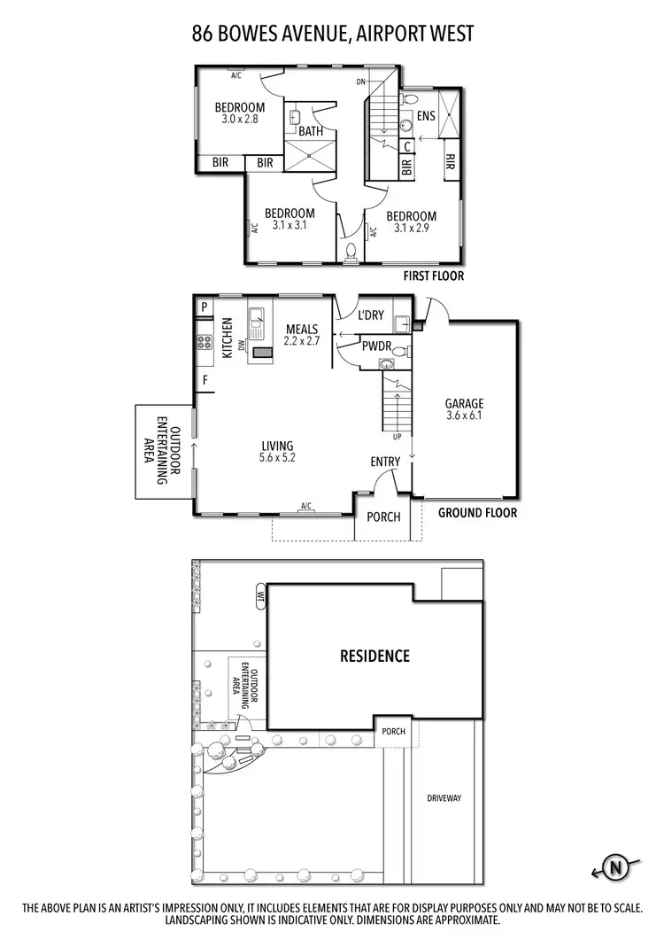 Floorplan of Homely house listing, 86 Bowes Avenue, Airport West VIC 3042