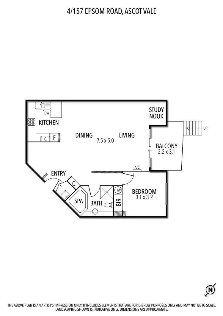 Floorplan of Homely apartment listing, 4/157 Epsom Road, Ascot Vale VIC 3032