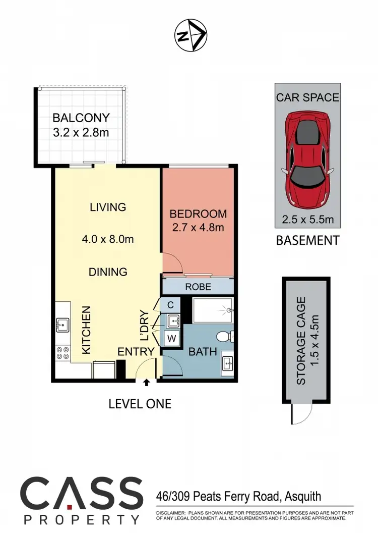 Floorplan of Homely apartment listing, 46/309-311 Peats Ferry Rd, Asquith NSW 2077