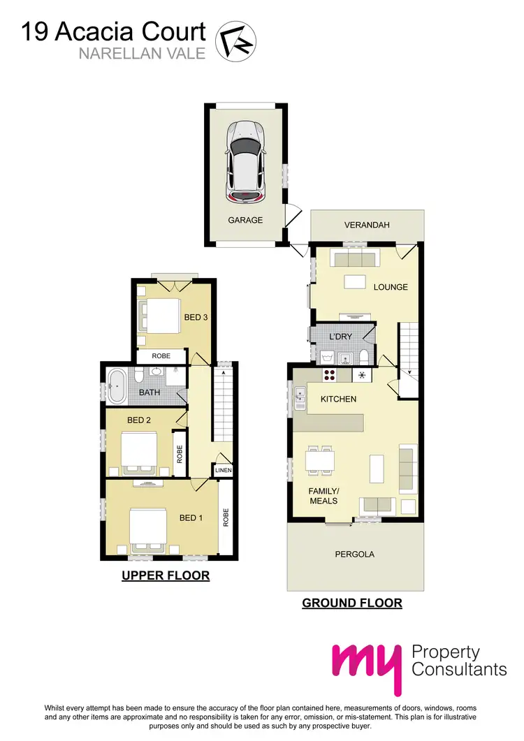 Floorplan of Homely house listing, 19 Acacia Court, Narellan Vale NSW 2567