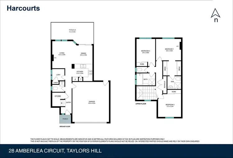 Floorplan of Homely townhouse listing, 28 Amberlea Circuit, Taylors Hill VIC 3037