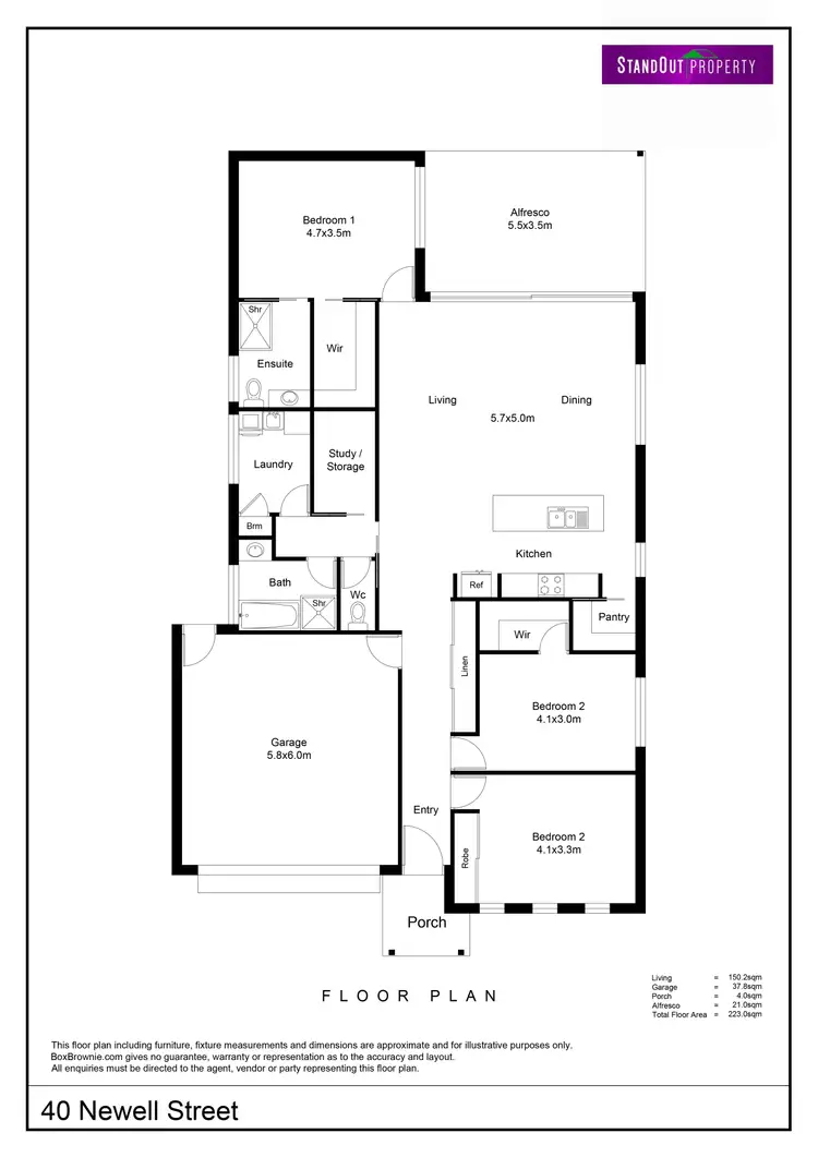 Floorplan of Homely house listing, 40 Newell Street, Ningi QLD 4511