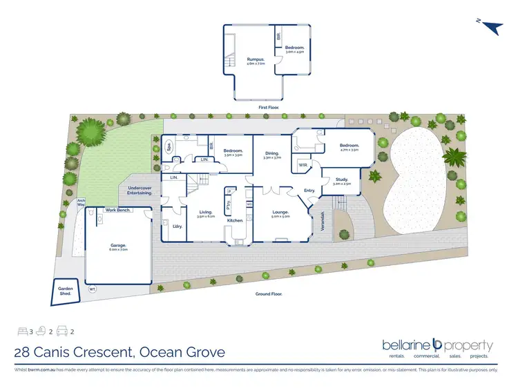 Floorplan of Homely house listing, 28 Canis Crescent, Ocean Grove VIC 3226