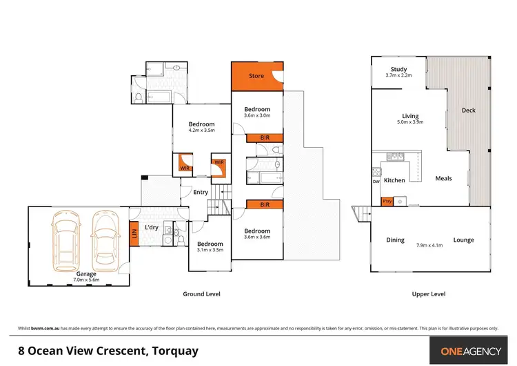 Floorplan of Homely house listing, 8 Ocean View Crescent, Torquay VIC 3228