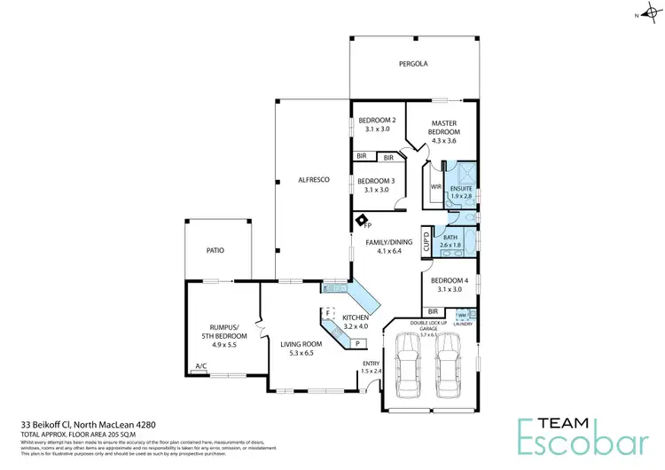 Floorplan of Homely rural property listing, 33 Beikoff Close, North Maclean QLD 4280