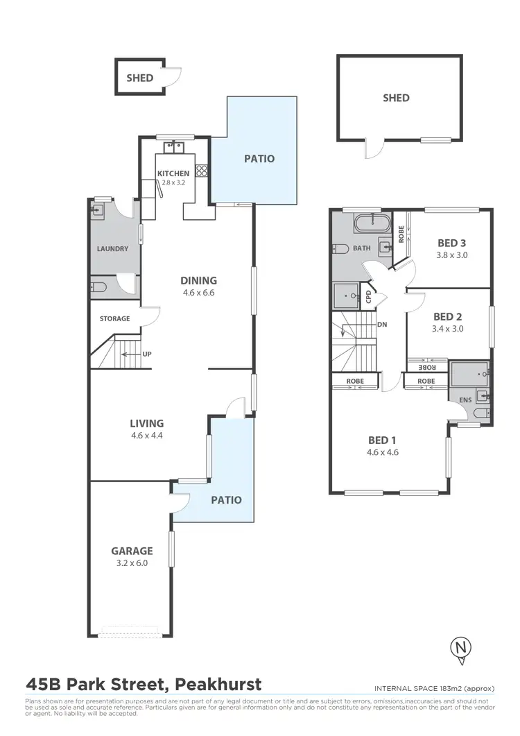 Floorplan of Homely house listing, 45B Park Street, Peakhurst NSW 2210