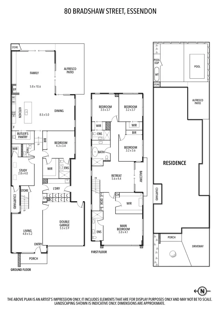 Floorplan of Homely house listing, 80 Bradshaw Street, Essendon VIC 3040