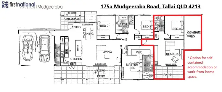 Floorplan of Homely house listing, 175a Mudgeeraba Road, Tallai QLD 4213