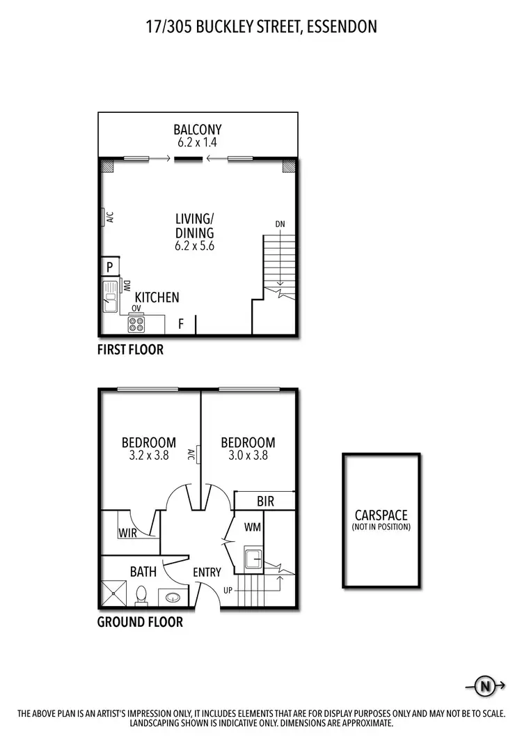 Floorplan of Homely apartment listing, 107/305 Buckley Street, Aberfeldie VIC 3040