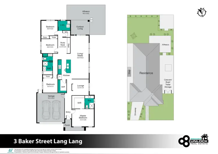 Floorplan of Homely house listing, 3 Baker Street, Lang Lang VIC 3984