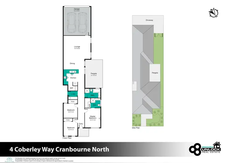 Floorplan of Homely house listing, 4 Coberley Way, Cranbourne North VIC 3977