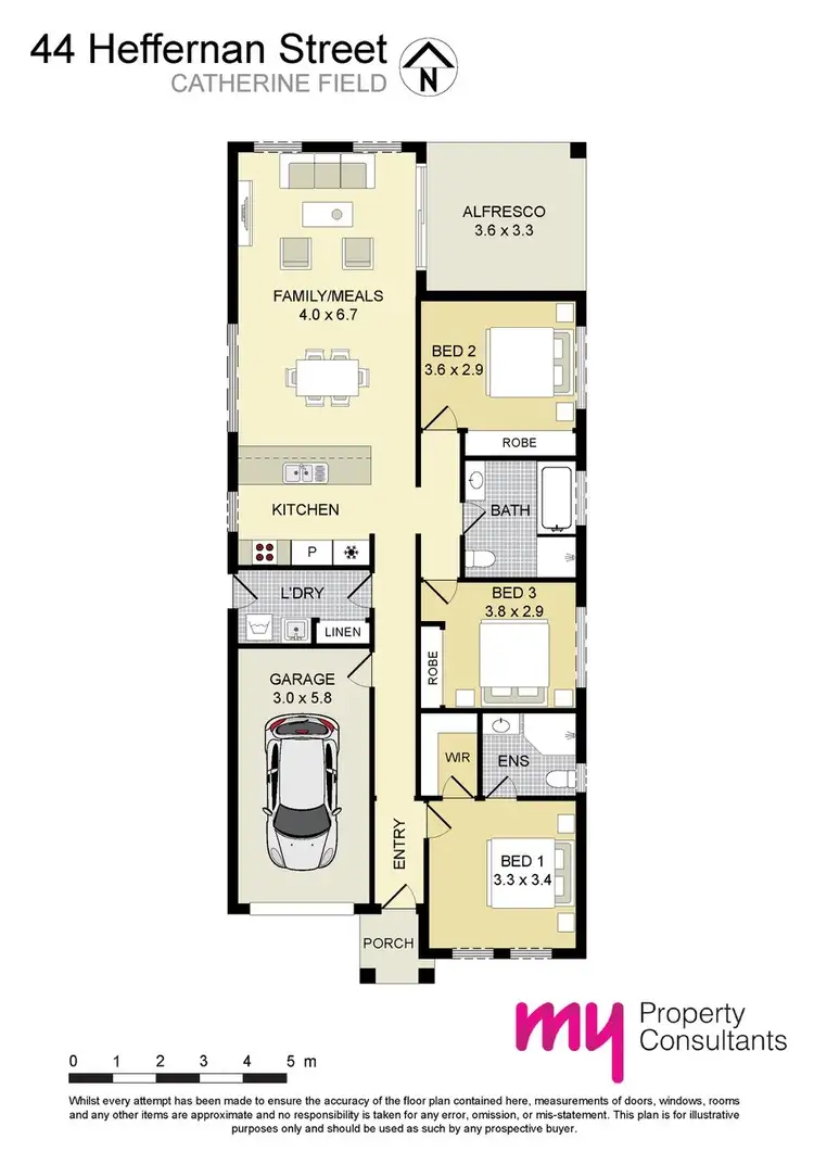 Floorplan of Homely house listing, 44 Heffernan Street, Catherine Field NSW 2557