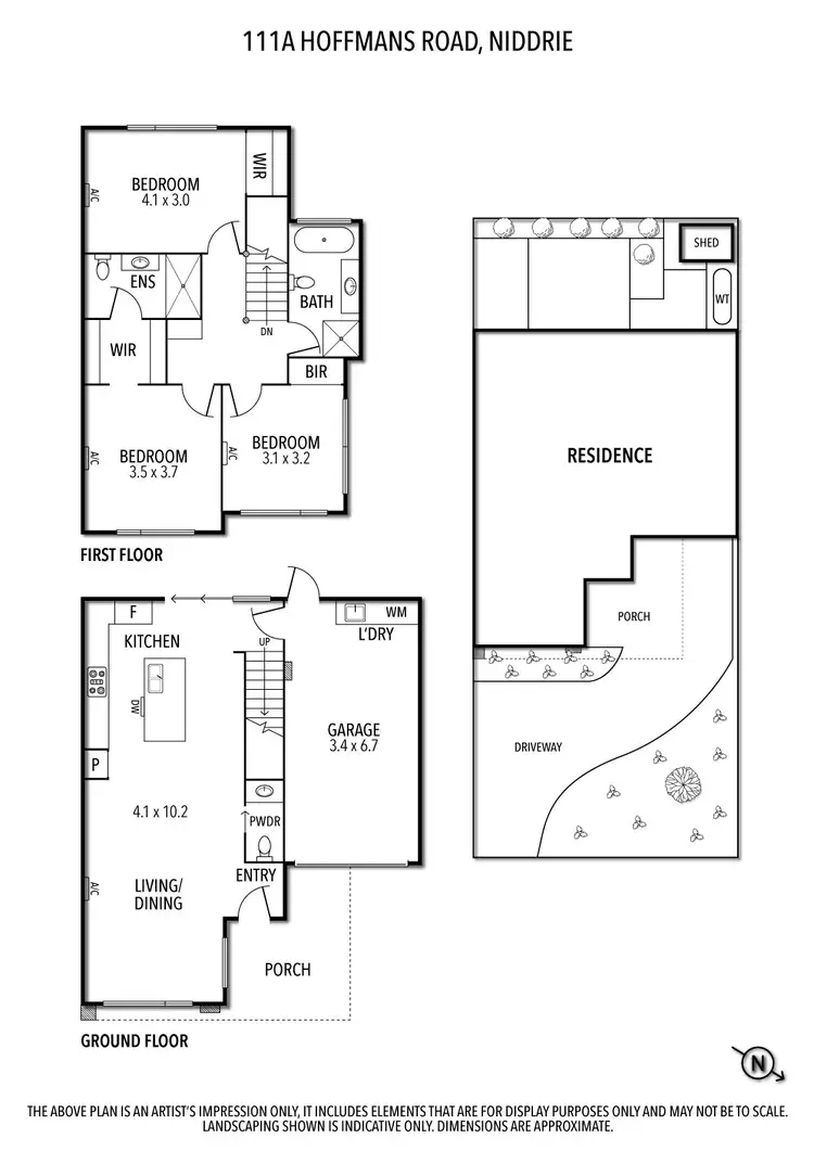 Floorplan of Homely house listing, 111A Hoffmans Road, Niddrie VIC 3042