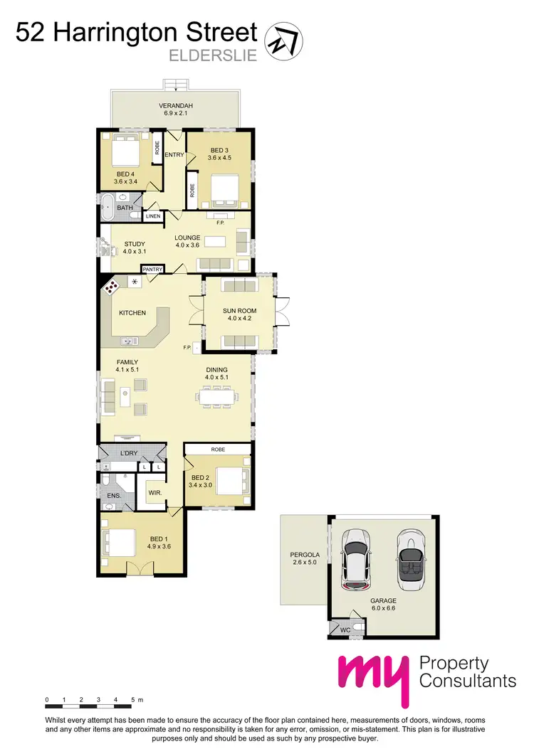 Floorplan of Homely house listing, 52 Harrington Street, Elderslie NSW 2570