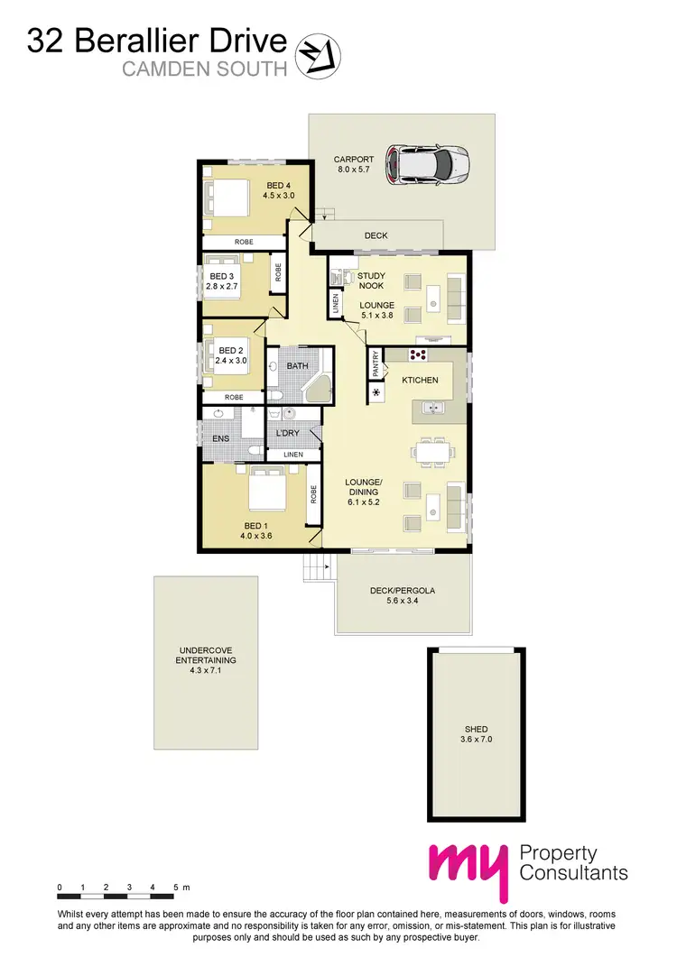 Floorplan of Homely house listing, 32 Berallier Drive, Camden South NSW 2570