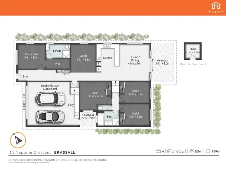 Floorplan of Homely house listing, 11 Neptune Crescent, Brassall QLD 4305