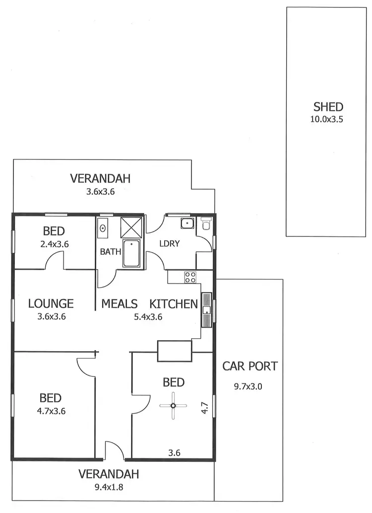 Floorplan of Homely house listing, 24 Edmund Terrace, Murray Bridge SA 5253