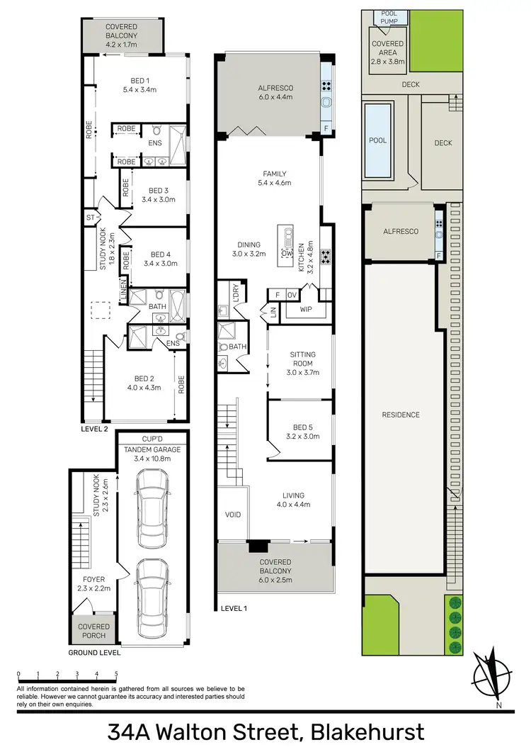 Floorplan of Homely house listing, 34a Walton Street, Blakehurst NSW 2221