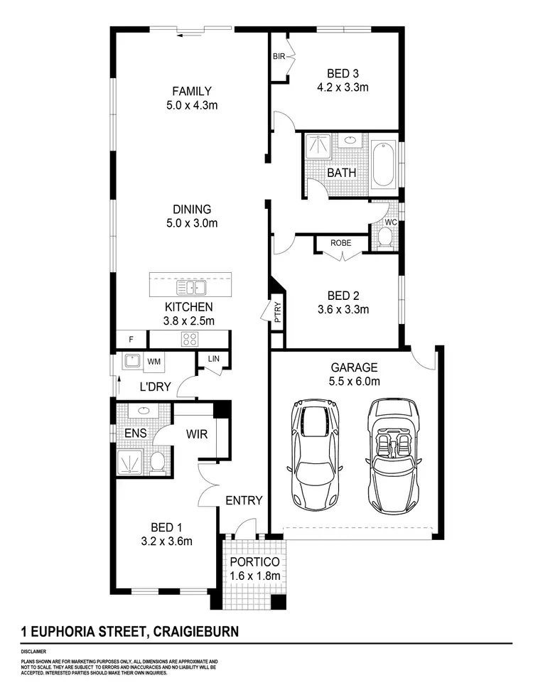 Floorplan of Homely house listing, 1 Euphoria Street, Craigieburn VIC 3064
