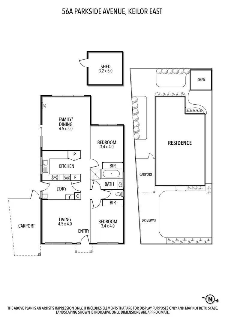 Floorplan of Homely house listing, 56A Parkside Avenue, Keilor East VIC 3033