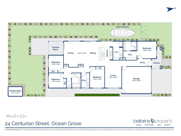 Floorplan of Homely house listing, 24 Centurian Street, Ocean Grove VIC 3226