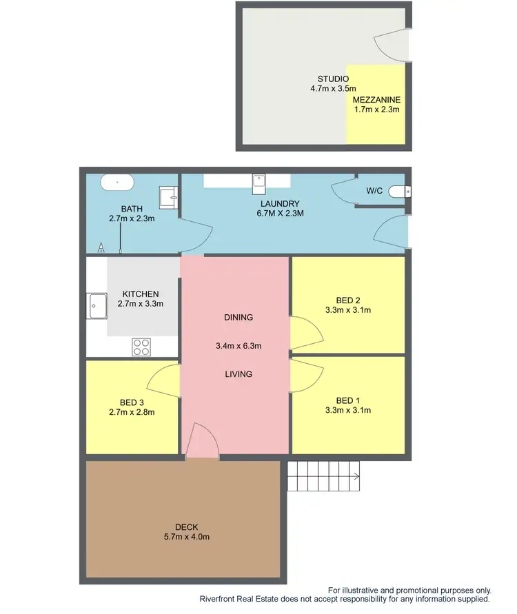 Floorplan of Homely house listing, 19 Riverview Avenue, Dangar Island NSW 2083
