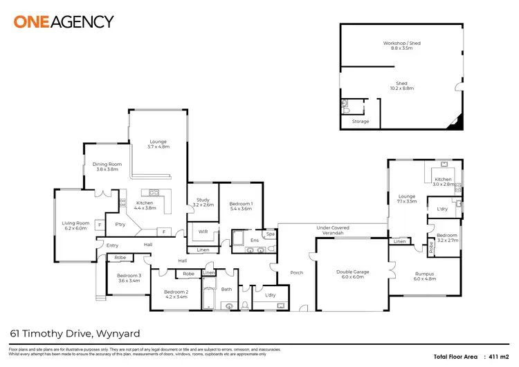 Floorplan of Homely house listing, 61 Timothy Drive, Wynyard TAS 7325