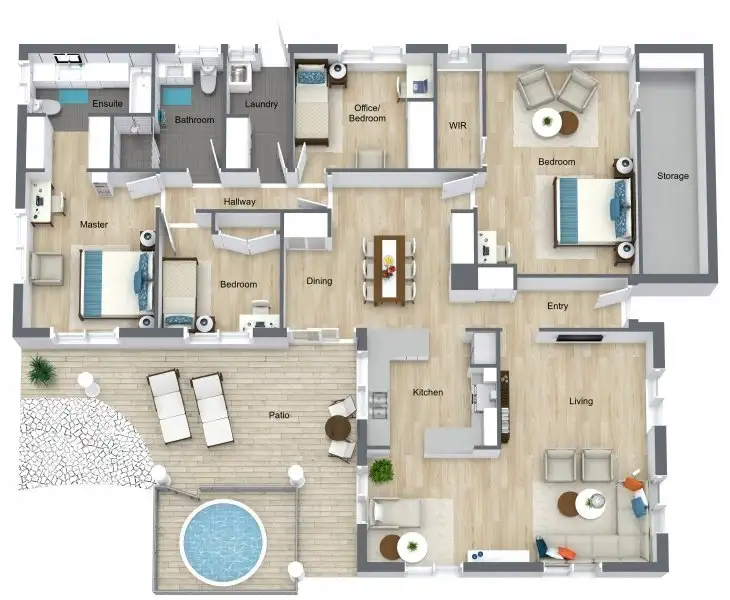 Floorplan of Homely house listing, 21B Jade Crescent, Caravonica QLD 4878
