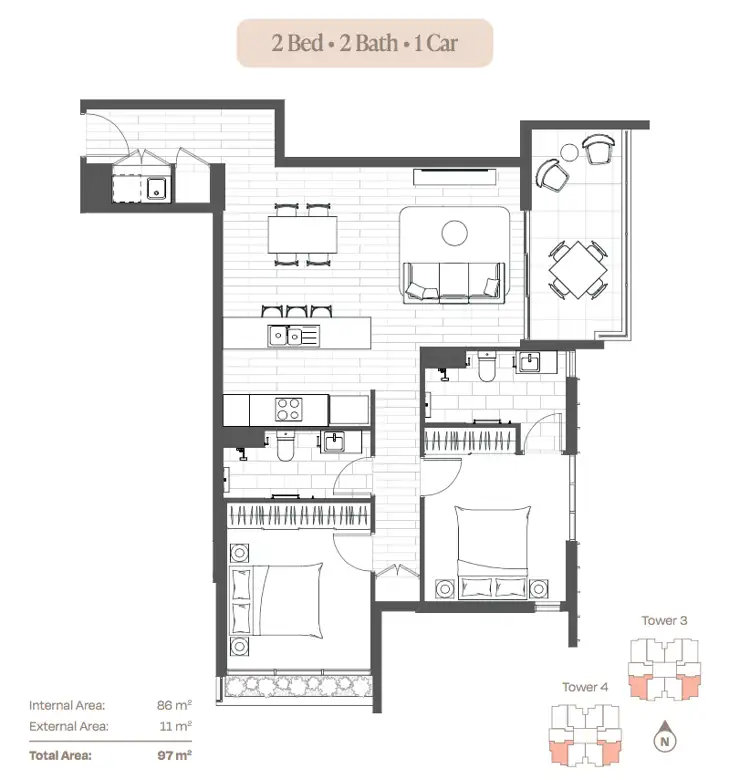 Floorplan of Homely apartment listing, Address available on request
