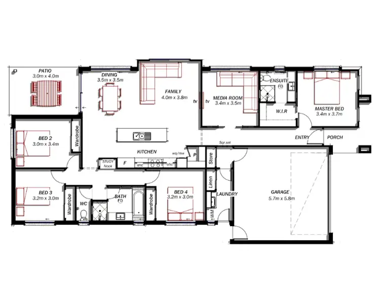 Floorplan of Homely house listing, Address available on request