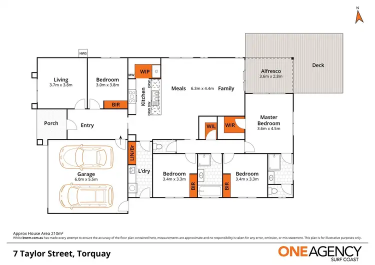 Floorplan of Homely house listing, 7 Taylor Street, Torquay VIC 3228