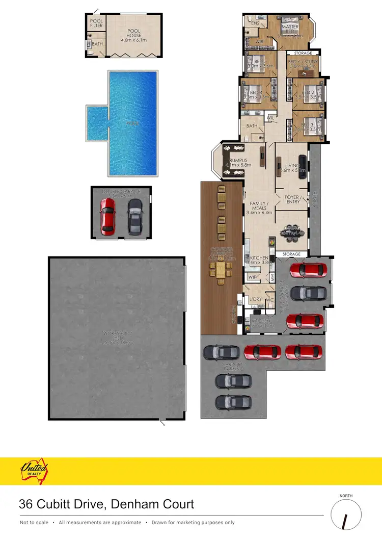 Floorplan of Homely house listing, 36 Cubitt Drive, Denham Court NSW 2565